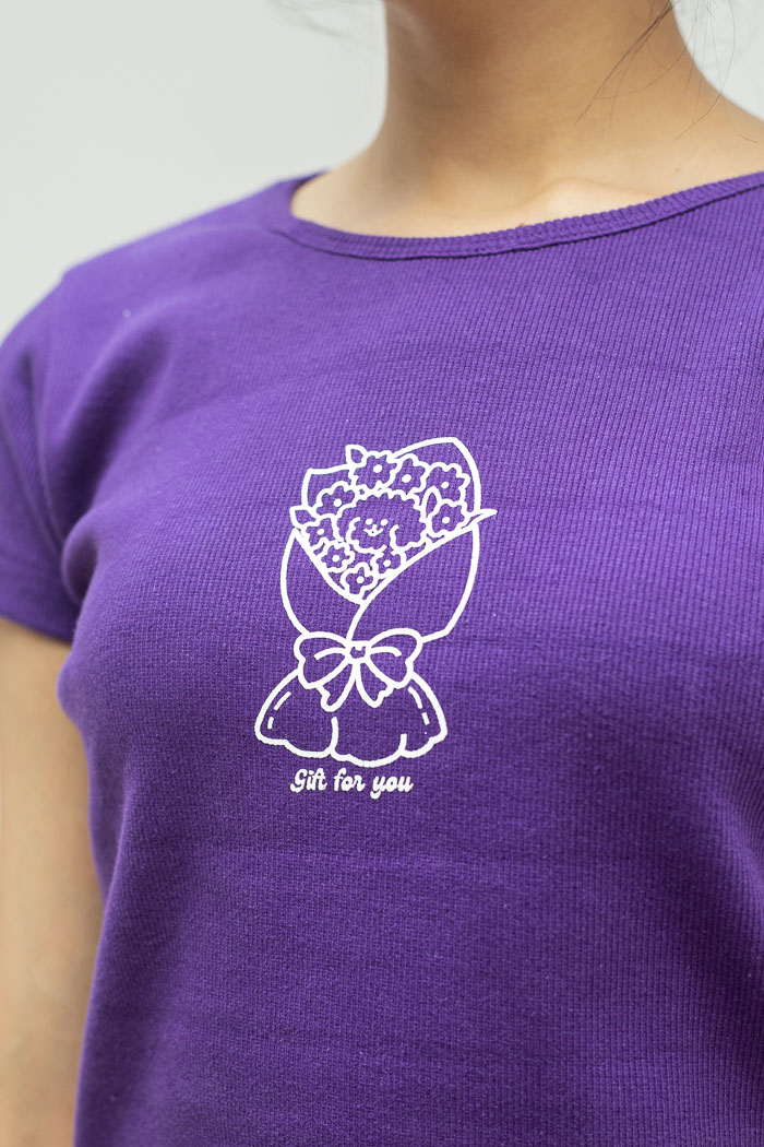 Purple Cute Top